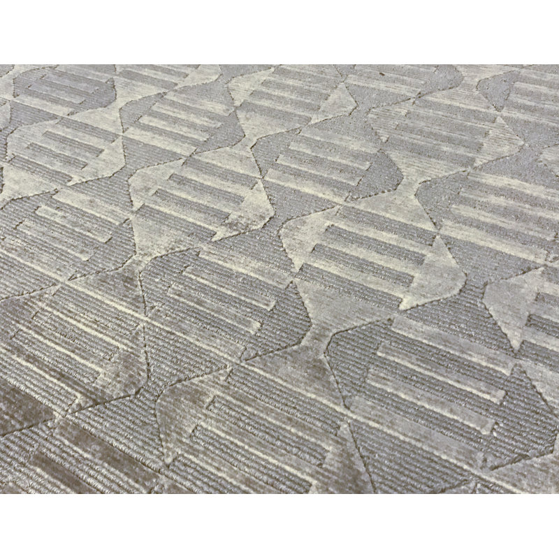 Hand-Knotted High-Quality Beige Area Rug