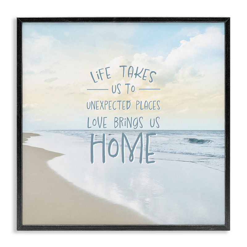 «Love Brings Us Home Inspiration», estampe numérique conçue par Natalie Carpentieri, H 12 po x l 12 po