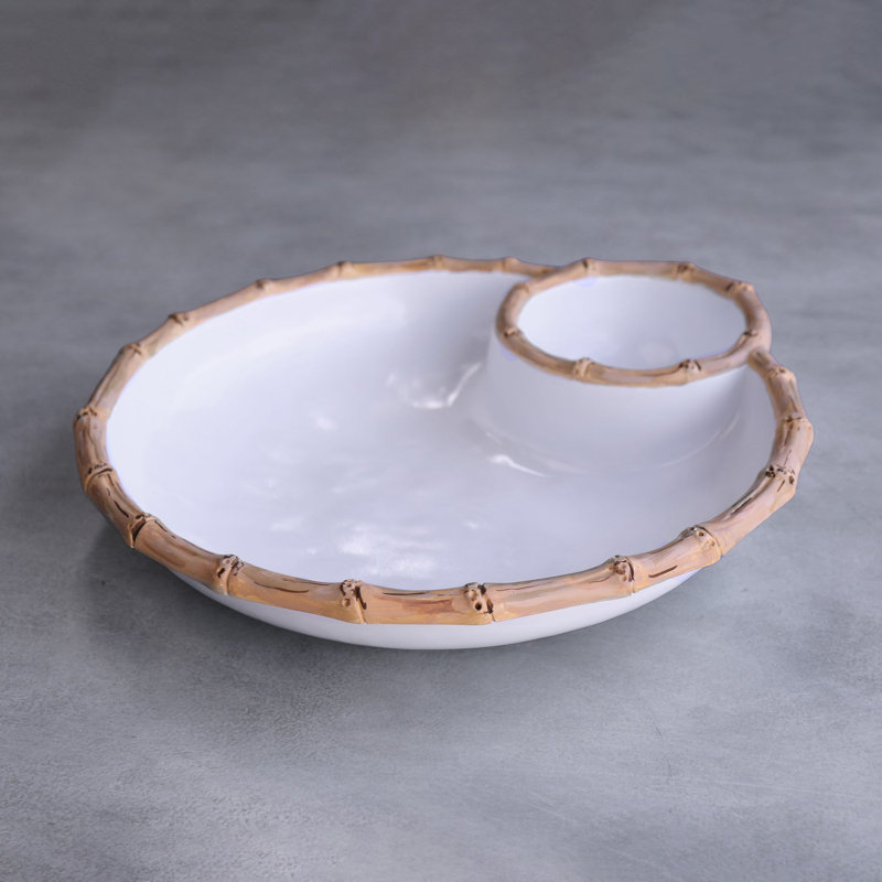 Vida Melamine Chips And Dip Platter