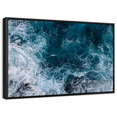 Plage «Blue Ocean Waves Wall Art»