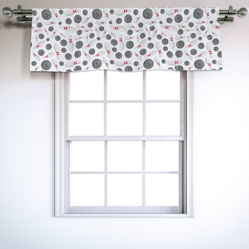 Sateen Ruffled Window Valance