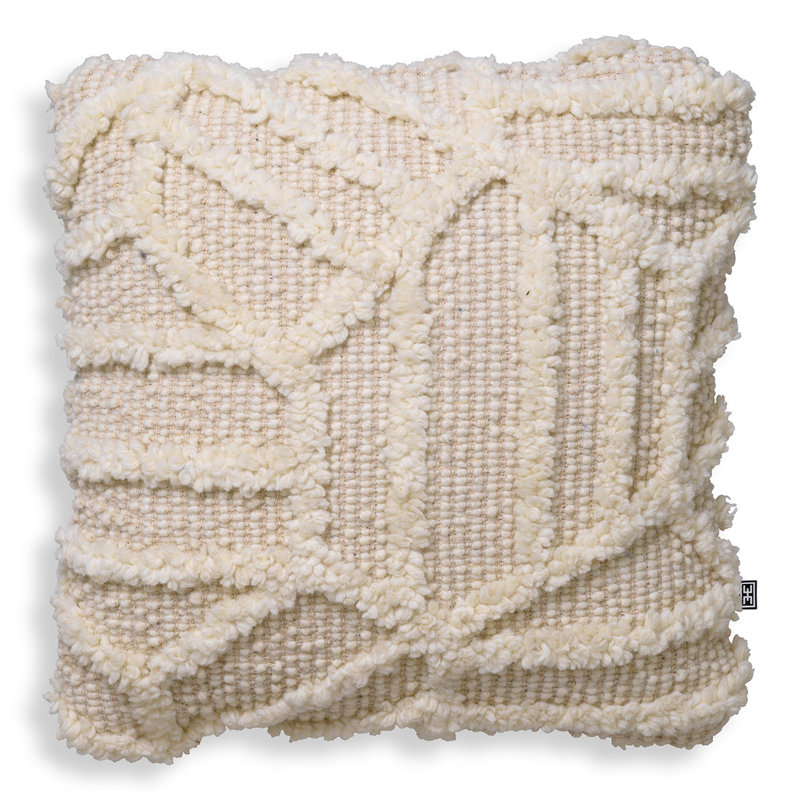 San Juan Wool Blend Square Pillow Cover & Insert, 19.69"H x 19.69"W