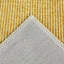 Corset rectangulaire rayé tissé à la machine recyclé P.E.T. Tapis jaune / crème-769095629
