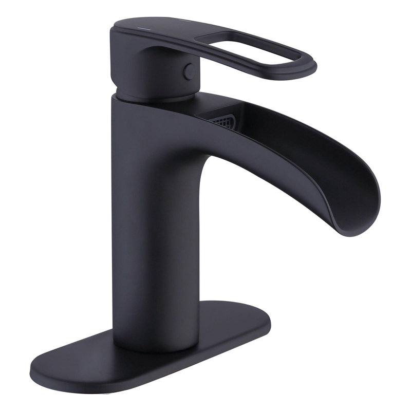 Single-Hole Single-handle Bathroom Faucet, Matte Black