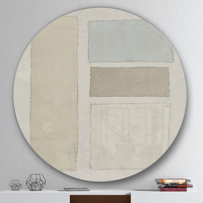 « painted tressage iii fb », peinture sur cercle métallique