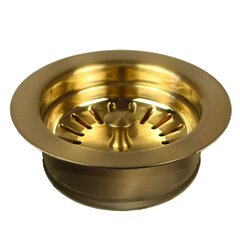 Signature Hardware 479905 4-1/2 Garbage Disposal Flange with Stopper Finish: Brushed Gold