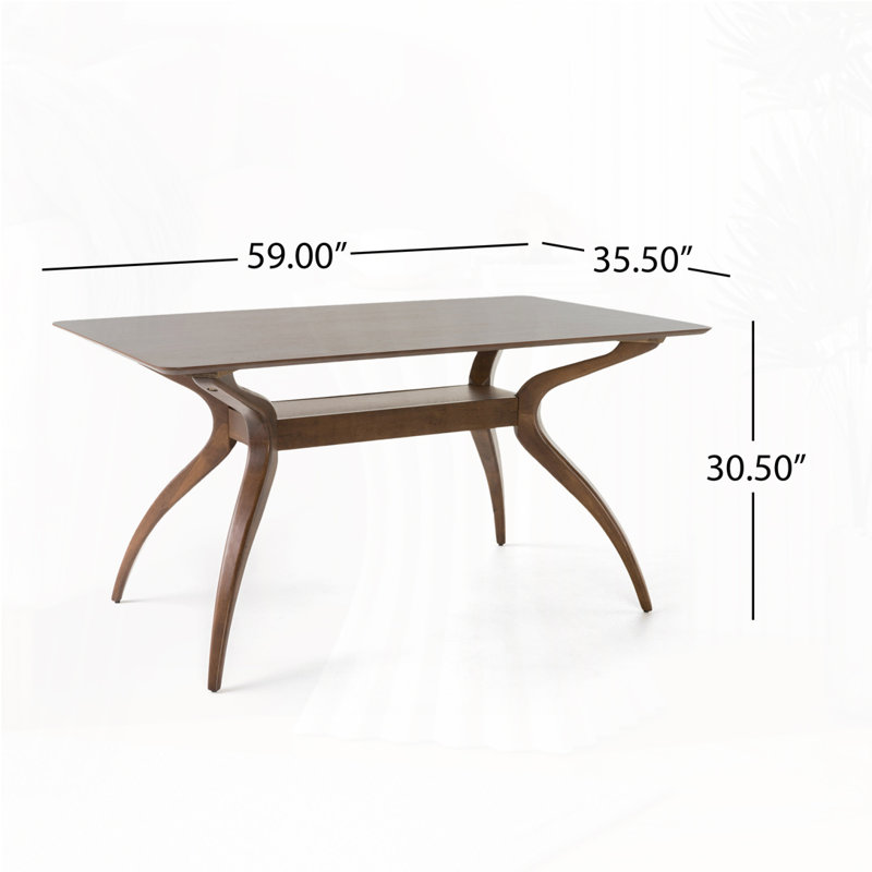 Wood Dining Table, Walnut