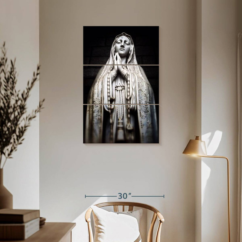 Leisha Catholic Mary Statue, 57" H x 36" W