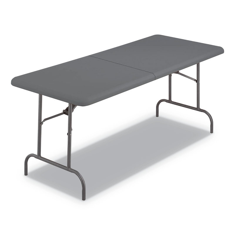 Table pliante en plastique IndestrucTableTOO, Gris anthracite, H 29 po x L 72 po x l 30 po