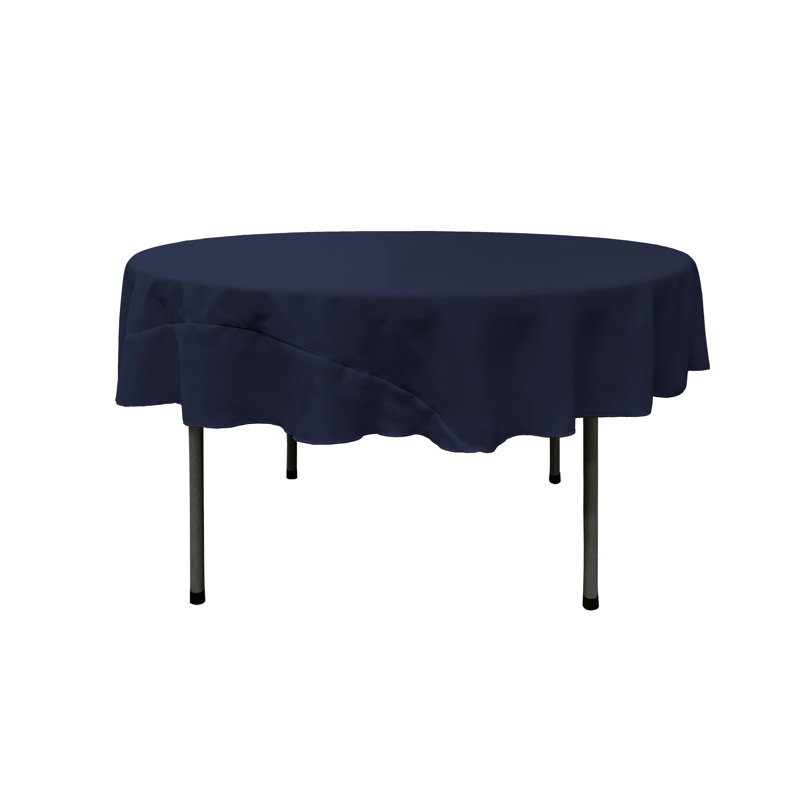 Nappe ronde de couleur unie Fisher, Rond 72 po, Bleu marine