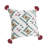 Hand Stitched Geometric Cotton Throw Pillow Cover