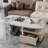 Italian rectangular stone slab coffee table-954472343
