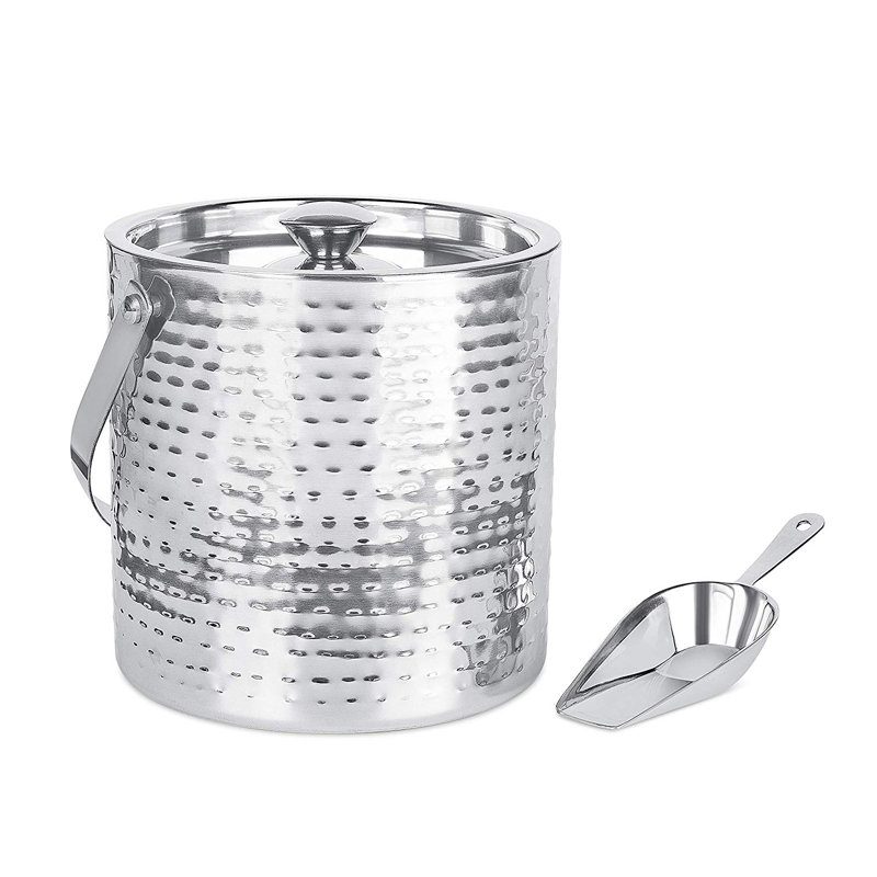 Stainless Steel Ice Bucket, Silver