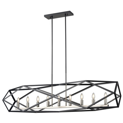 Pettigrew 9 - Light Kitchen Island Pendant