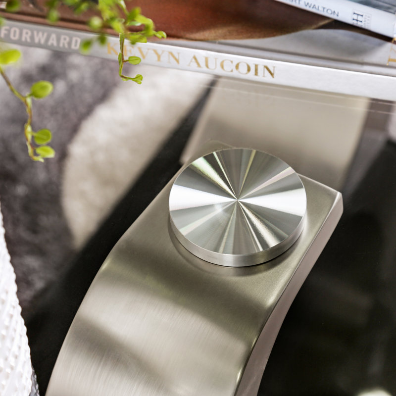 Natalia Glass Top Single Coffee Table