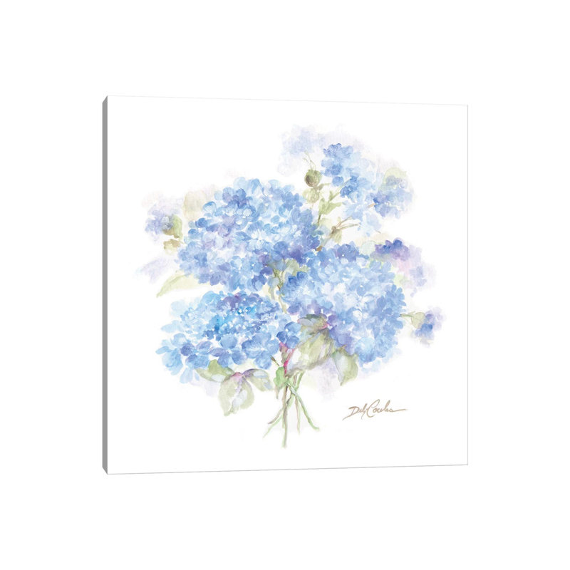 Hydrangeas II by Debi Coules - Wrapped Canvas Gallery-Wrapped Canvas Giclée, 30.48 cm H x 30.48 cm W
