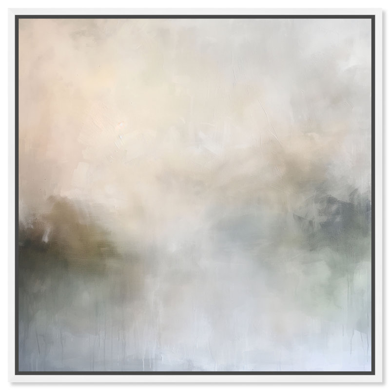 Blurred Realities Canvas Abstract Print by Oliver Gal, Black Frame, 12 x 12, 17"H x 17"W, White Frame