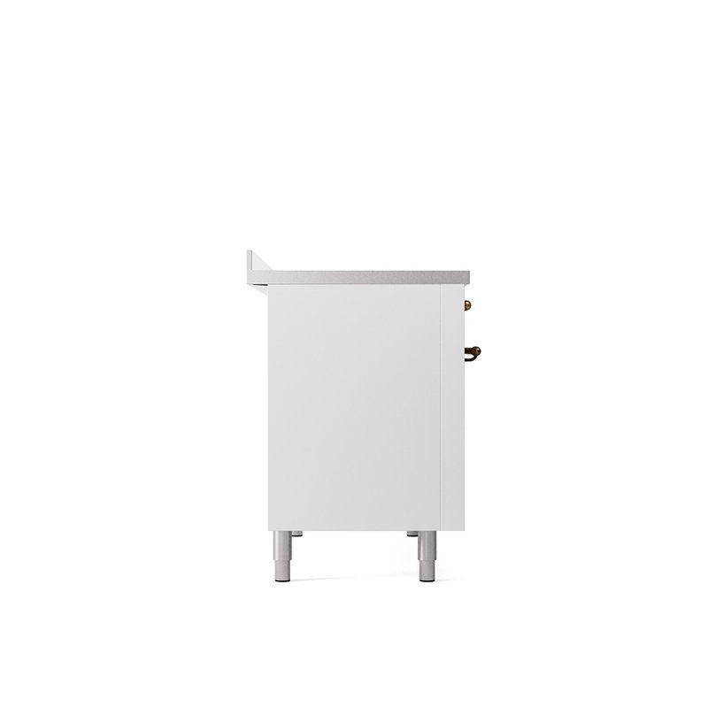 ILVE Nostalgie II 48 in Induction Range, White/Bronze