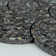 Mother of Pearl 5.28" x 5.64" Seashell Fish Scale Mosaic Tile in Charcoal
