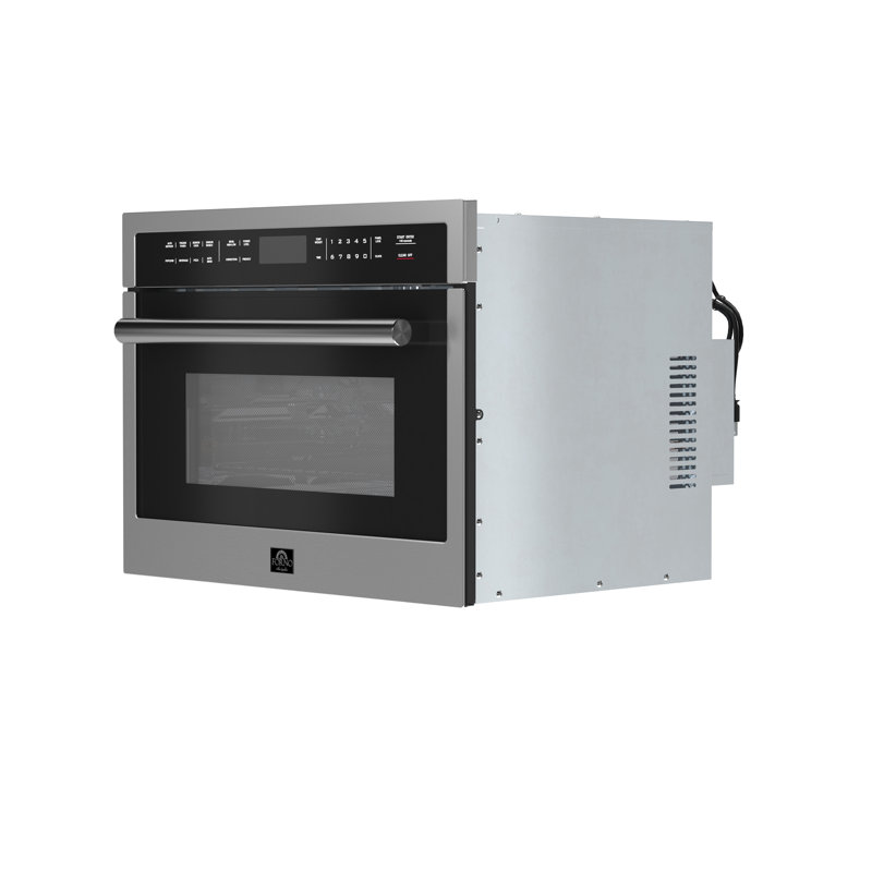 Oliena 24 Inch Built-In Microwave Convection Oven, 1.6 cu.ft., 1000W/1750W, Stainless Steel