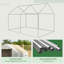 Outsunny 2 x 3 m Walk-in Polytunnel Greenhouse, Wide Roll-up Door-94340603