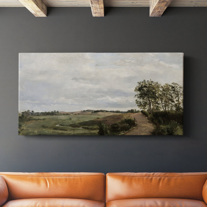 Série paysage - Mxxix - Toile tendue avec châssis - Prêt à accrocher, H 16 po x l 32 po
