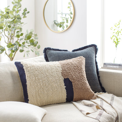 Coussin lombaire rectangulaire 100% coton Hiba