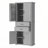 Elegant Storage Cabinet with Multi-Functional Space, Adjustable Shelves, and 2 Drawers for Versatile Organization-1387163347