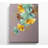 Descending Turquoise And Gold Petals - No Frame Print on Canvas-1373762365