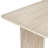 Elegant Modern Dining Table, Travertine Color, 70 lbs Capacity | 100% Melamine Coated Particle Board, Dimensions: 70.9 x 29.5 x 35.4 inches | Stylish Solid Beige Marble Design for Contemporary Homes & Dining Rooms-1467800720