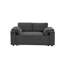 Canapé-lit convertible en tissu gris foncé, style moderne pour la maison