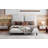 Eedie Queen Size Upholstered Platform Bed with Two Large Headrests-1290466672