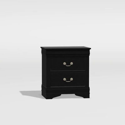 1Pc Nightstand Louis Philippe Solid Wood English Dovetail Construction Antique Nickle Hanging Pulls