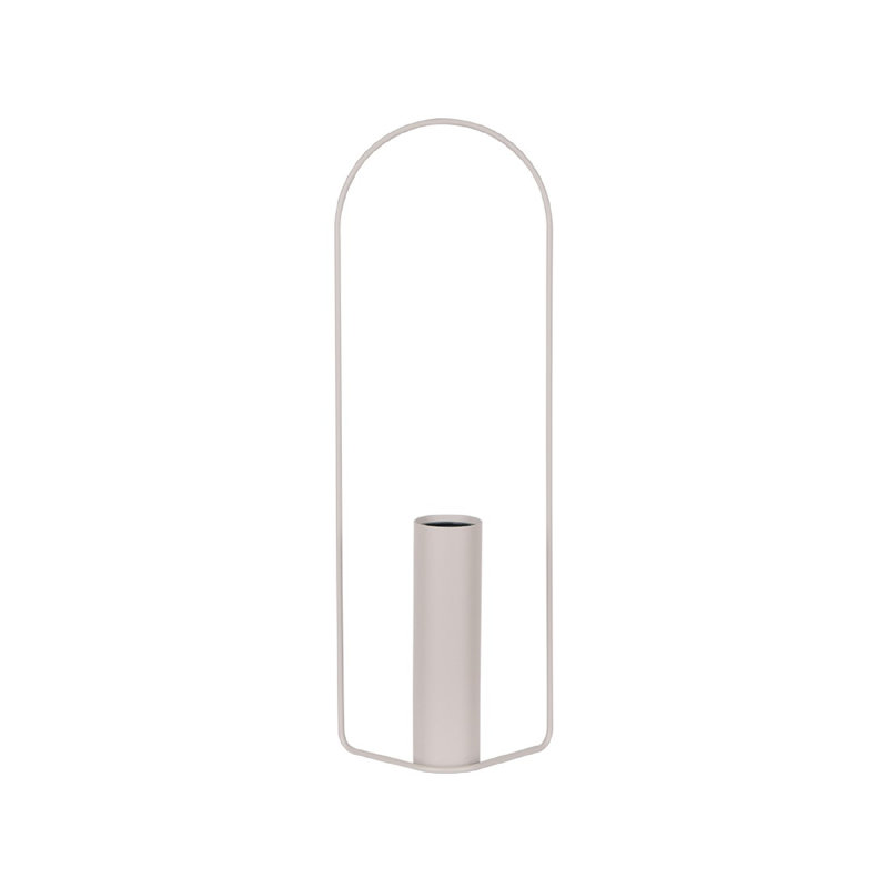 Itac Steel Floor Vase, Clay Gray