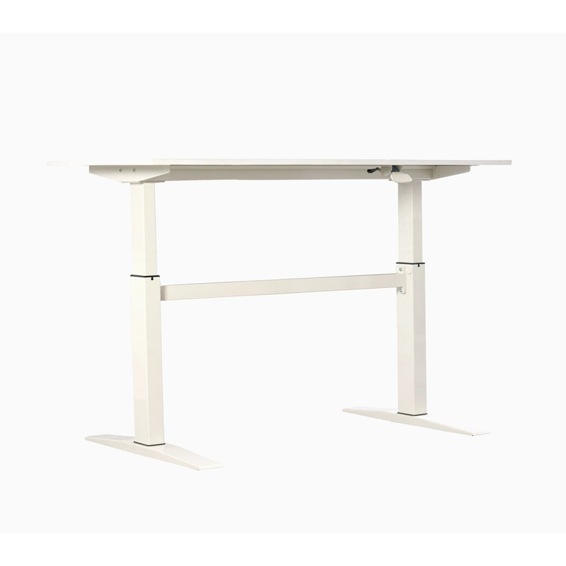 47" Tech Desk Standing And Adjustable Desk In White
