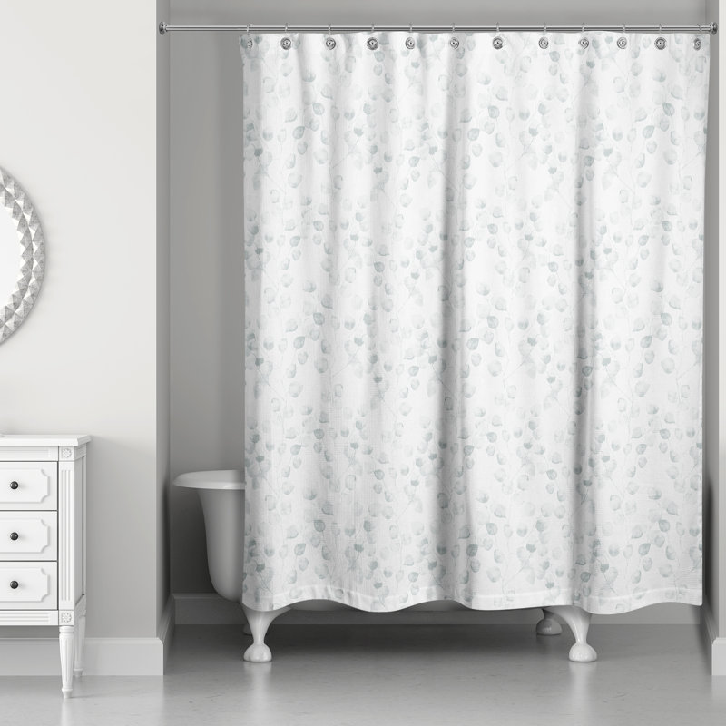 Rideau de douche simple Julian, Bleu