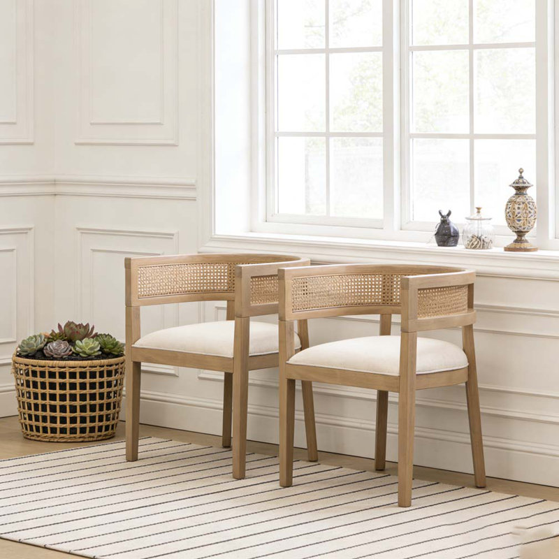 DINING CHAIR, Beige+Natural
