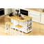48-inch Kitchen Island Set with 2 Bar Stools, Drop Leaf & Power Outlet (Three Packages)