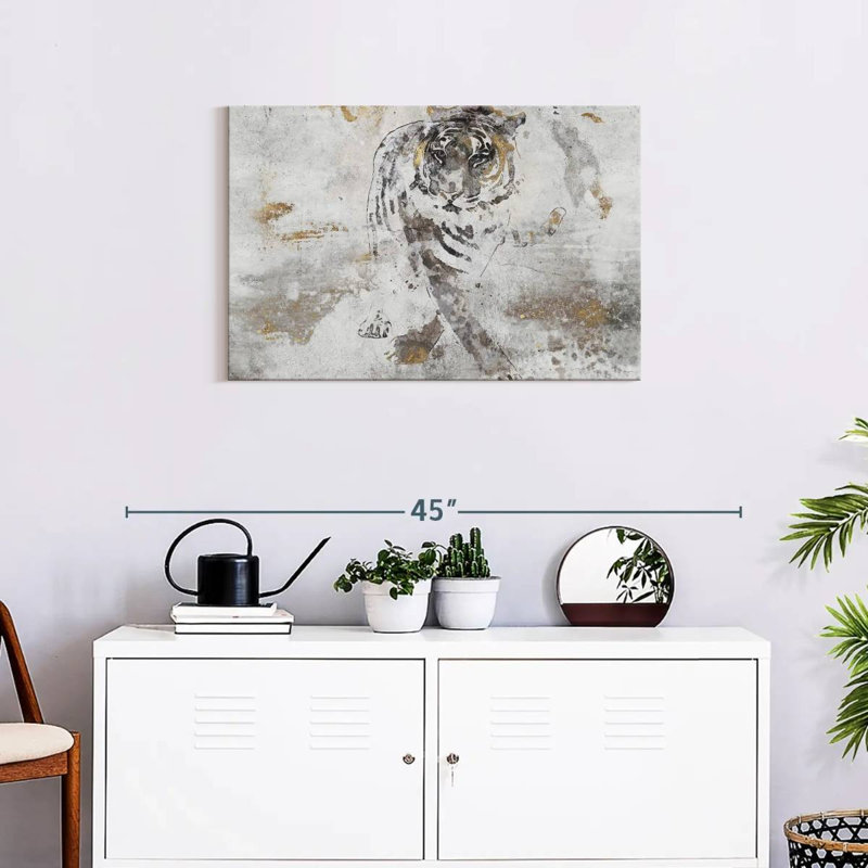 Brampt Tiger's Walk, 20" H x 30" W