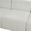 Ensemble de canapé de salon en microfibre blanc 3 pièces