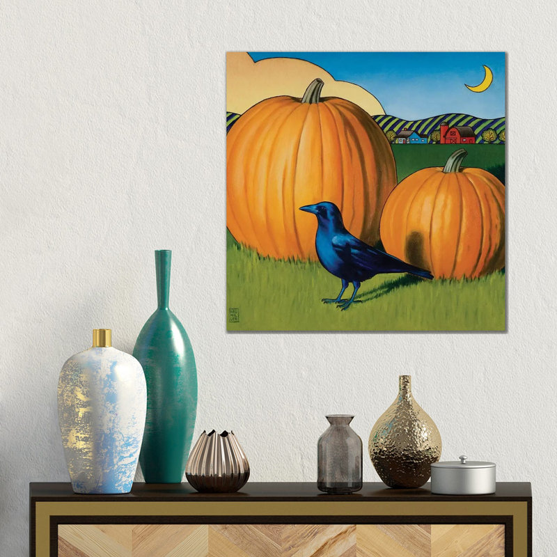 Crow's Harvest by Stacey Neumiller - Gallery-Wrapped Canvas Giclée on Canvas, Wrapped Canvas, 45.72cm H x 45.72cm W