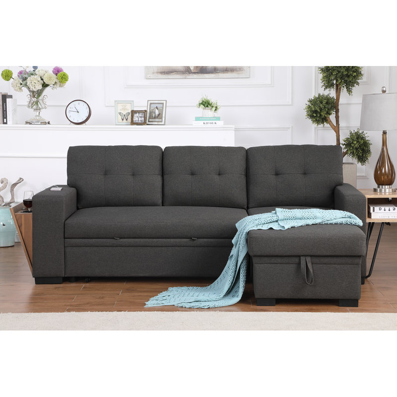 L - Shaped Convertible Sofa Bed