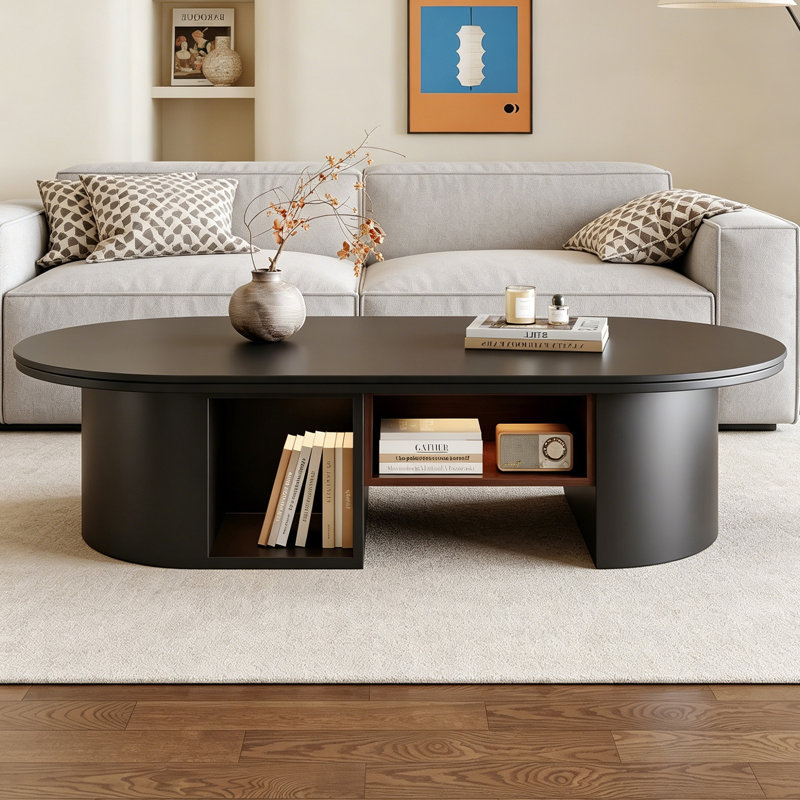 Table basse ovale en ardoise