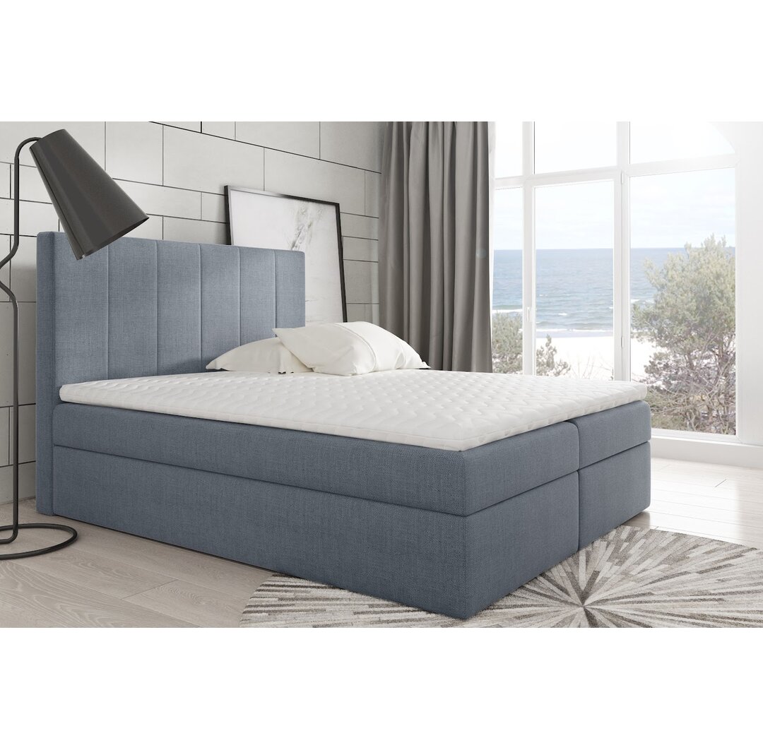 Boxspringbett Botkins mit Topper und Bettkasten