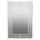 Lighted Metal Framed Wall Mounted Bathroom Mirror in Silver