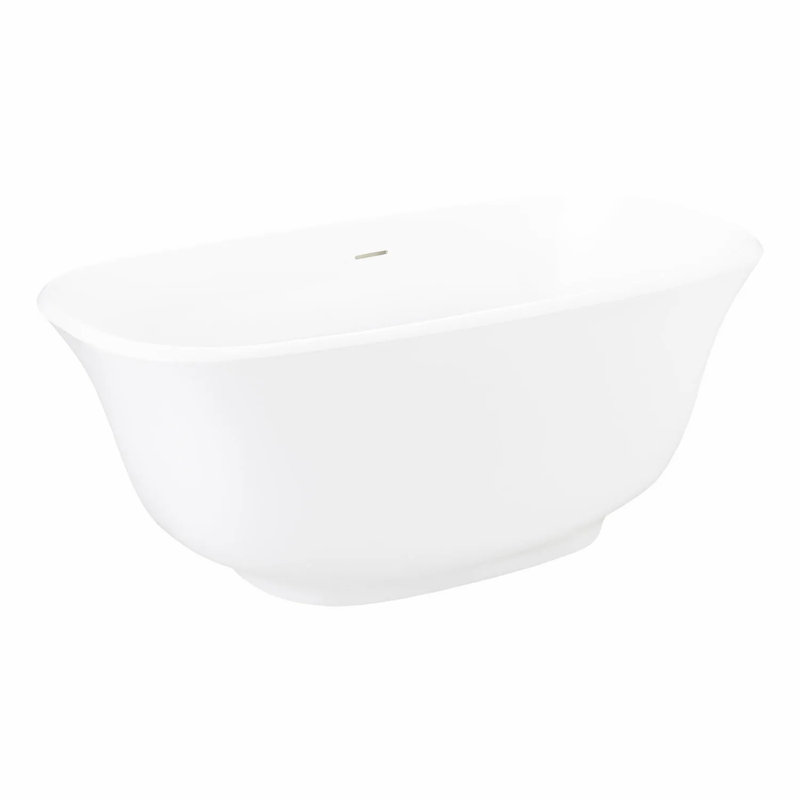 59" Lindsey Acrylic Freestanding Soaking Bathtub