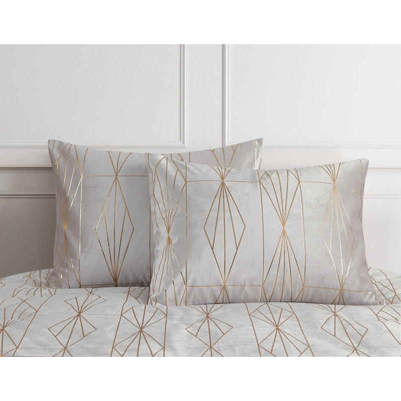 Gatsby 3 Piece Reversible Comforter Set, King Comforter + 9 Additional Pieces