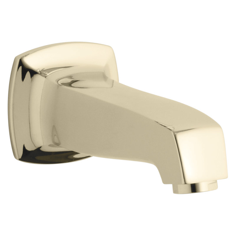 Margaux Wall-Mount, Non-Diverter Bath Spout, Vibrant French Gold