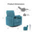 Fauteuil inclinable électrique pivotant Spinelli Chenille-1565610712