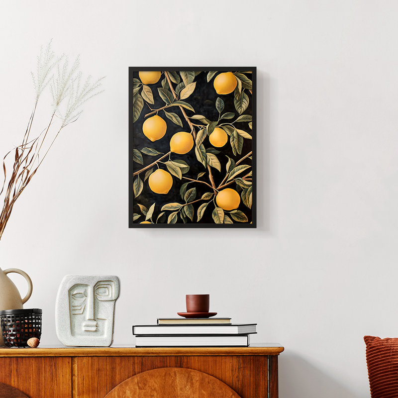 WM MORRIS Series DCXL  -Premium Framed Print -Ready to Hang - No Nails Required, 11" H x 9" W, Black